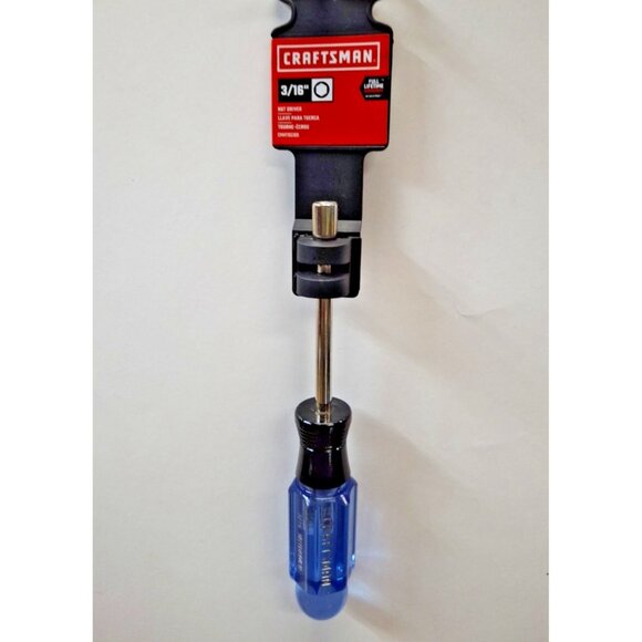 New CRAFTSMAN, 3/16 Inch "NUT DRIVER", Color Coded Black, CMHT65109, SAE - Picture 1 of 3